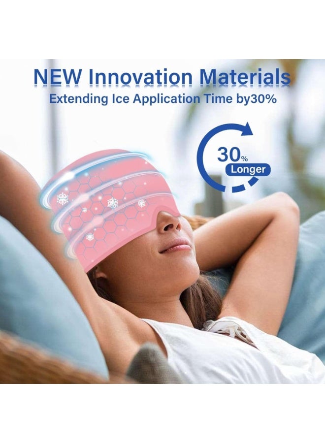 Migraine Headache Relief Cap, Hot & Cold Therapy Hat, Migraine Relief Cap, Cool Gel Head Wrap Migraine Cap, Hangover Hat, Headache Ice Pack Mask, Cold Compress Tension Stress Migraine Relief Products - Image 5